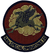 Air Force 34th Special Operations Squadron Spice Brown OCP Scorpion Shoulder Patch With Velcro